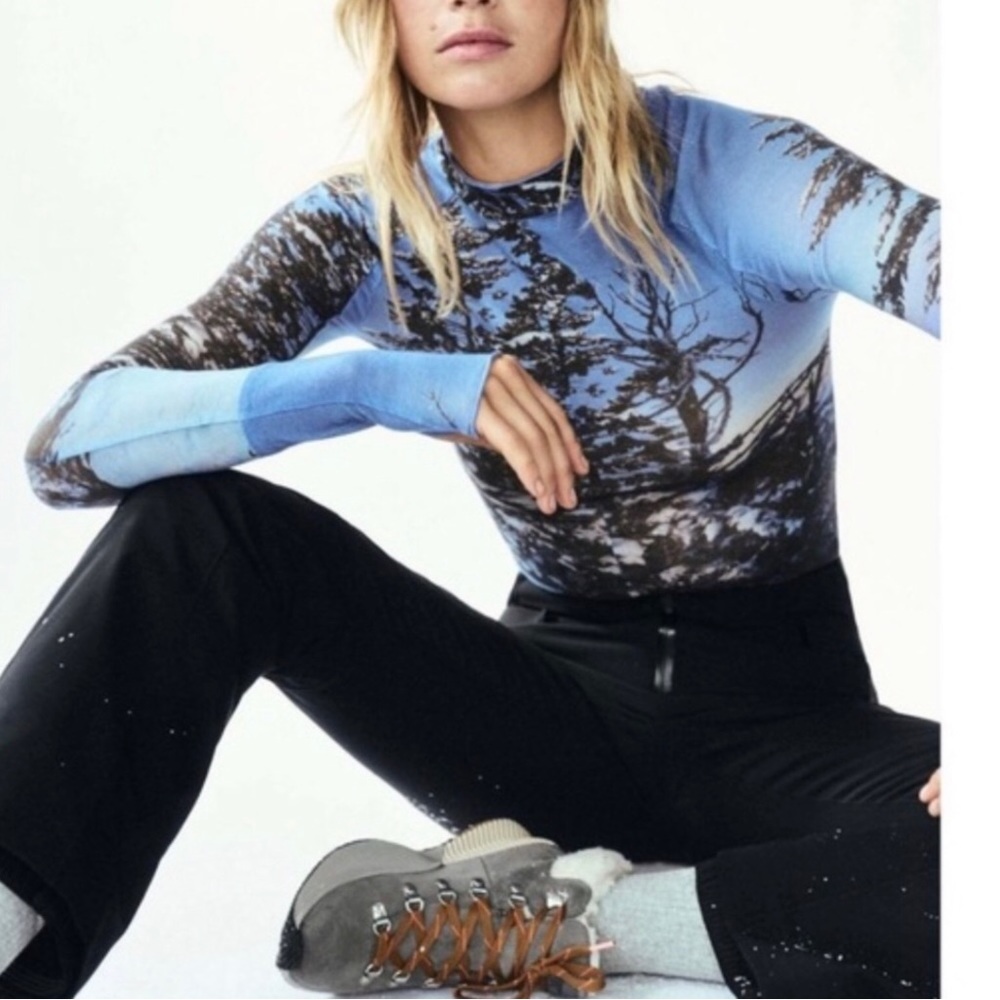 FP Movement printed high jump long sleeve shirt.